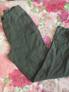 Octobre Editions Green Pants | XS | 100% Linen | Relaxed Boyfriend fit/Unisex
